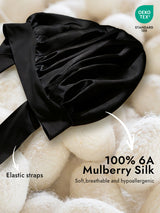 [Black] SilkSilky  Sleep Cap 002