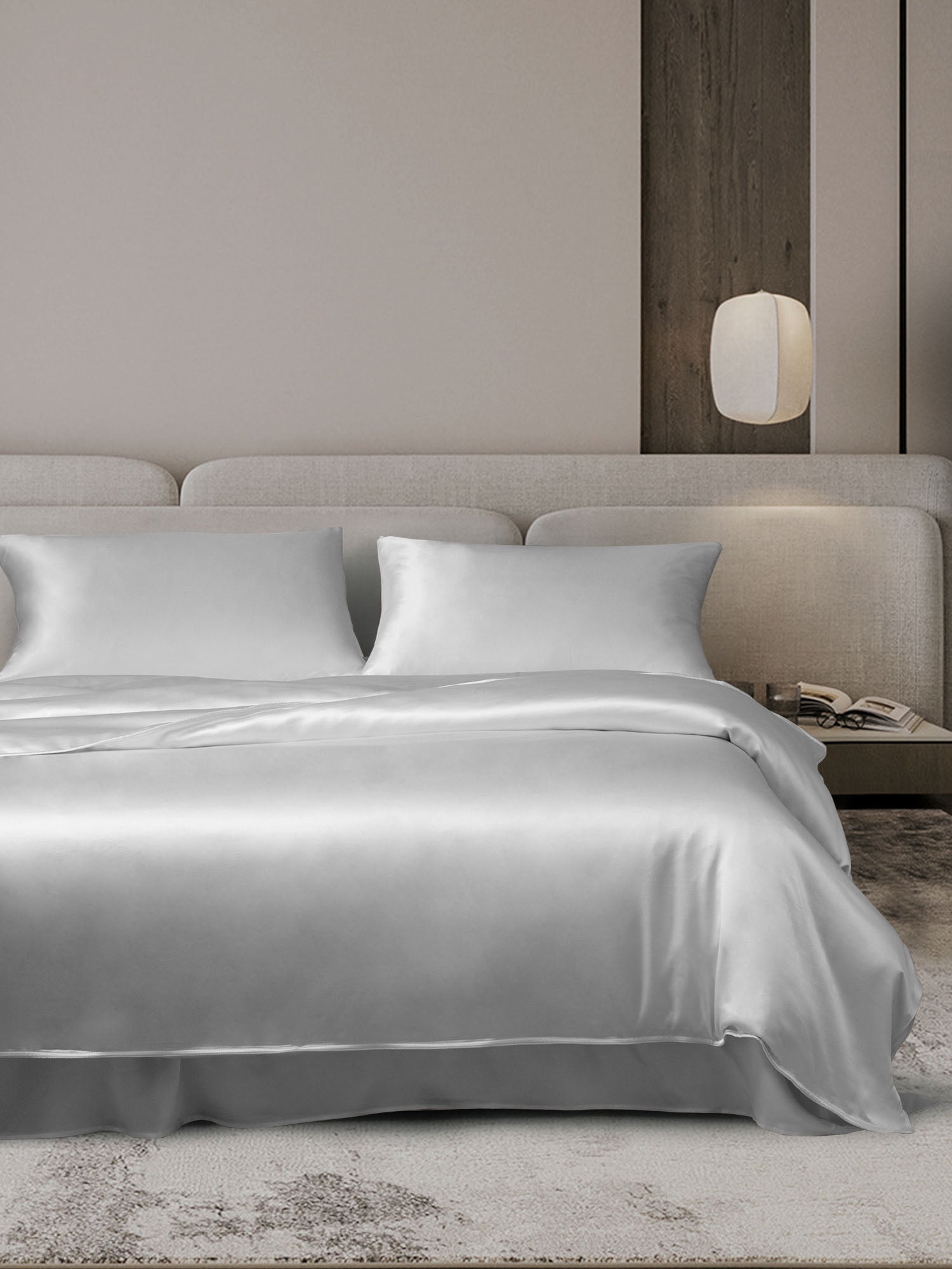 [Silver] SilkSilky  25Momme Bedding Set 001