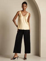 [Champagne] SilkSilky  Sleeveless V Neck Camisole Top 008