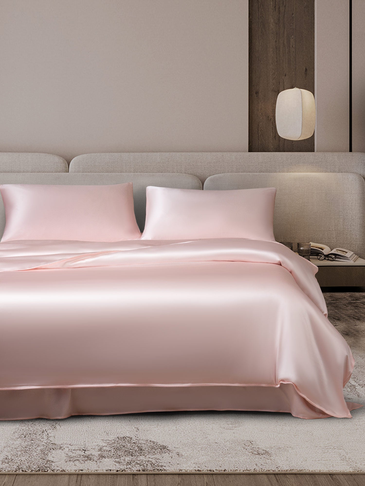 [Pink] SilkSilky  19Momme Bedding Set 001