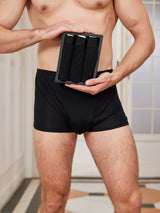 [Black] SilkSilky  100% Silk Jersey Men's Underwear 003