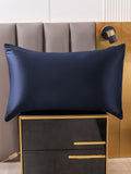 SilkSilky  19Momme Pure Silk Pillowcase DarkBlue 005