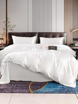 [White] SilkSilky  22Momme Bedding Set 001