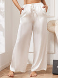 SilkSilky US Pure Silk Womens Pants White 001