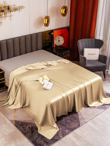[Beige] SilkSilky  19Momme Sheet 001