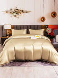 SilkSilky US 19Momme Pure Silk Bedding Set Beige 002