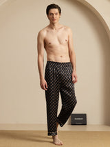 [Black Chain] SilkSilky  Men's Sleep Shorts 005
