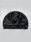 SilkSilky  Pure Silk Sleep Cap Black 005