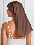 SilkSilky US Pure Silk Sleep Cap Coffee 006