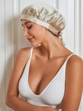 SilkSilky US Pure Silk Sleep Cap Beige 001