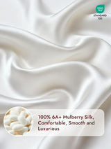 [White] SilkSilky  25Momme Duvet Covers 003
