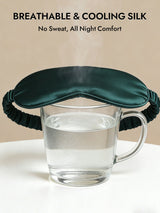 [Dark Green] SilkSilky  Eye Mask 004