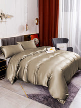 [Khaki] SilkSilky  19Momme Bedding Set 003