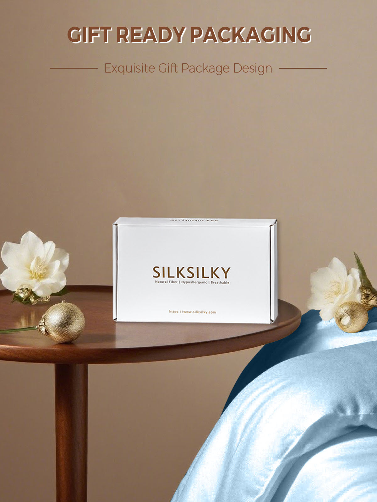 19Momme 100% Mulberry Silk Pillowcase - Envelope Closure