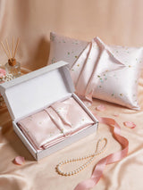 19Momme 100% Mulberry Silk Pillowcase - Snowbud Lily
