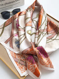 SilkSilky US Pure Silk Scarf Orange 003