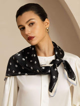[Black] SilkSilky Scarf 003