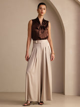 [Tan] SilkSilky  Women's Pants 006