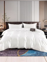 [White] SilkSilky  22Momme Bedding Set 001