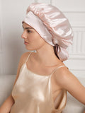 SilkSilky  Pure Silk Sleep Cap PaleMauve 008