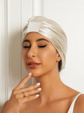 SilkSilky  Pure Silk Sleep Cap Beige 003