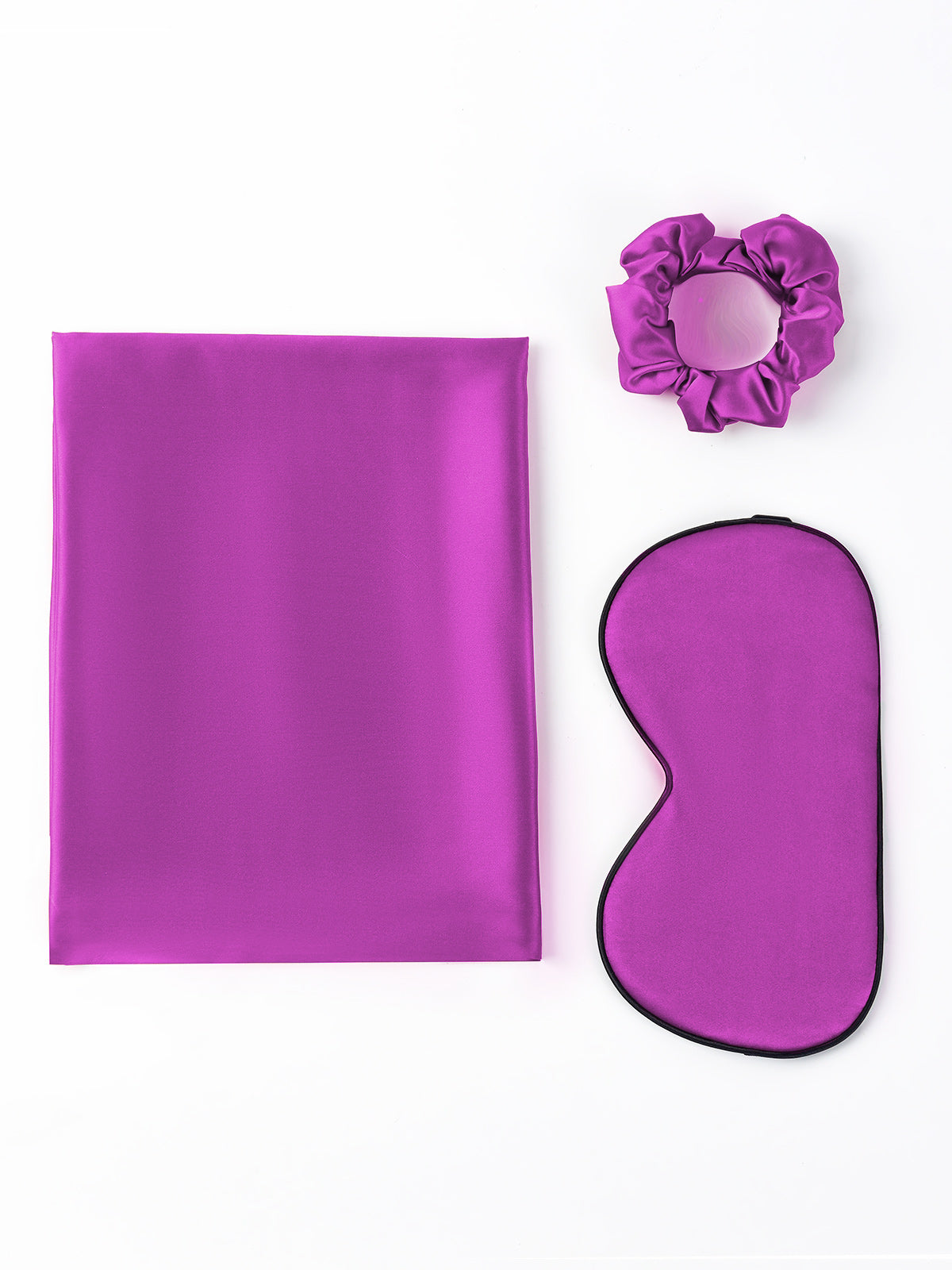 SilkSilky US 19Momme Pure Silk Pillowcase Set Purple 005