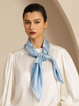 [Light Blue] SilkSilky  Scarf 002