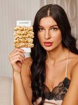 [Champagne] SilkSilky  Scrunchie 001