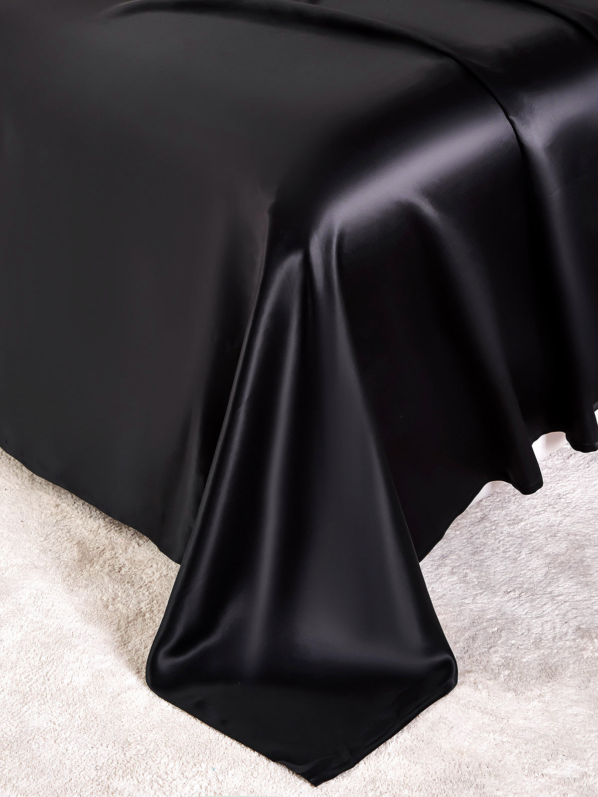[Black] SilkSilky  25Momme Pure Silk Bedding Set 003