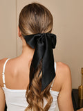 SilkSilky  19Momme Pure Silk Scrunchie Black 001