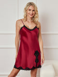 SilkSilky-US-Pure-Silk-Sleeveless-V-Neck-Nightgown-Wine-006