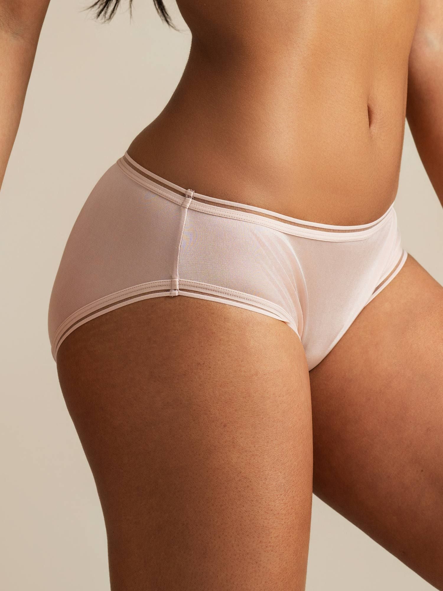 [Pale Mauve] SilkSilky  Pure Silk Panty 003,