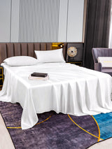 [White] SilkSilky  22Momme Pure Silk Bedding Set 005,