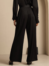 [Black] SilkSilky 19Momme Silk Womens Pants 002