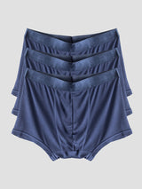 [Dark Blue] SilkSilky  100% Silk Jersey Men's Underwear 005
