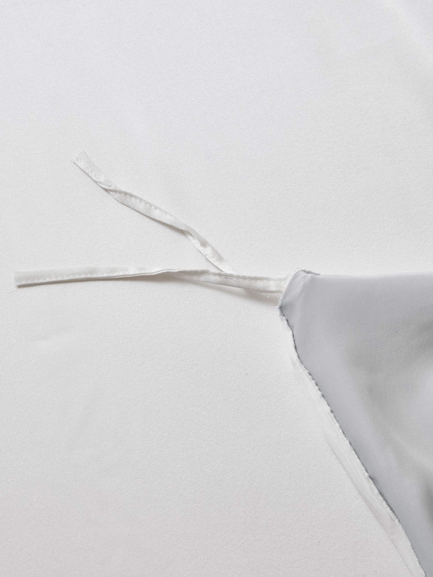 [LightGray+White] SilkSilky  22Momme Pure Silk Bedding Set 006,