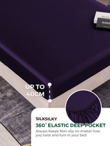 [Deep Purple] SilkSilky  25Momme Bedding Set 004