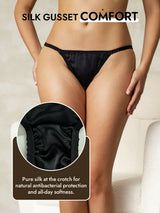 [Black] SilkSilky  Pure Silk Panty 004