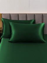 [Dark Green] SilkSilky  19Momme Pure Silk Pillowcase 001