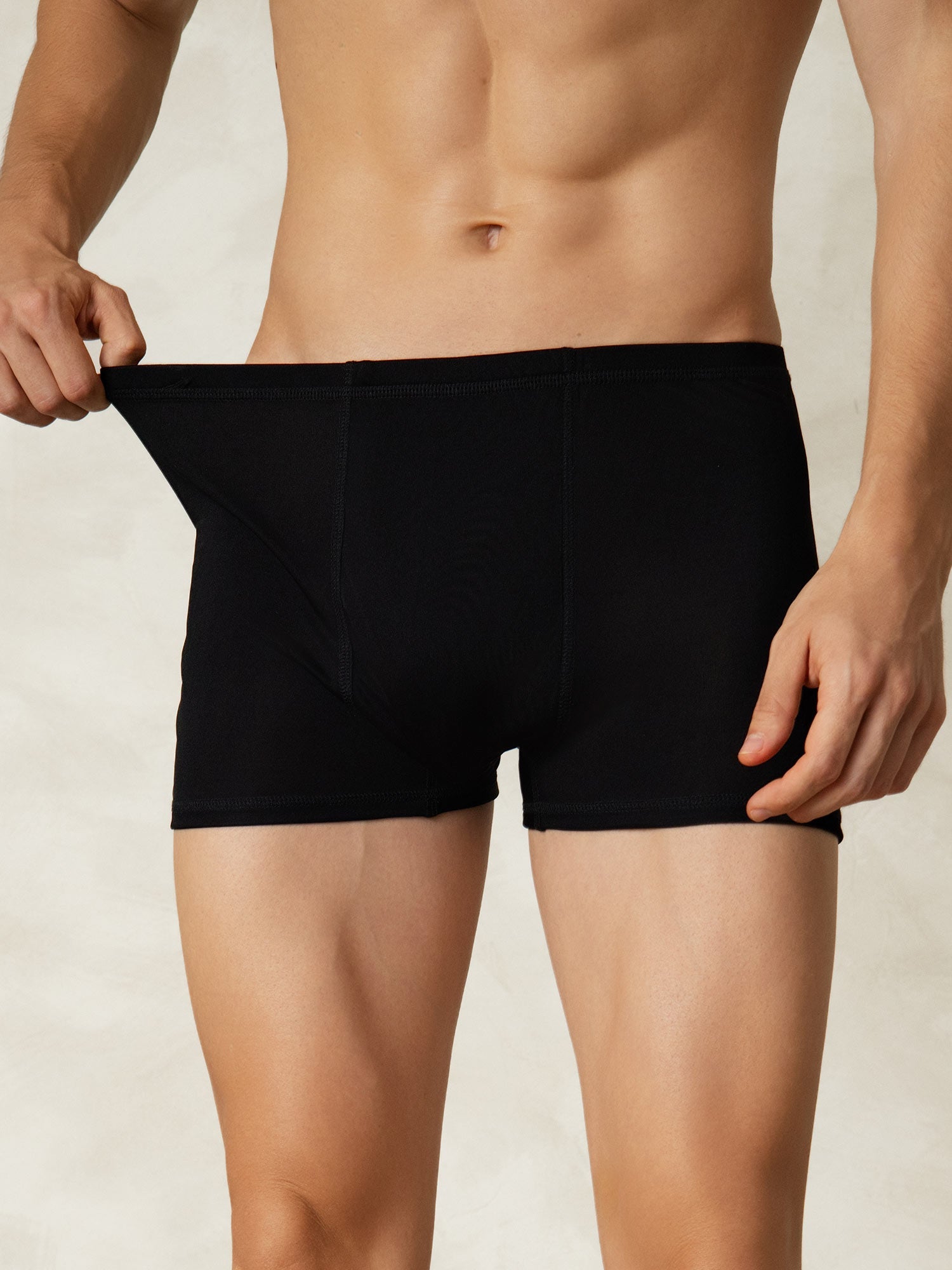 [Black] SilkSilky  Silk Knitted Mens Underwear 001
