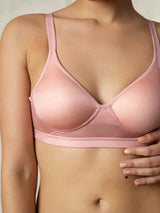 [Pink] SilkSilky  Silk Jersey Bra 001
