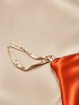 [Orange+Beige] SilkSilky  Bedding Set 008