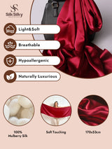 [Wine] SilkSilky  Scarf 002