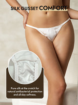 [White] SilkSilky  Pure Silk Panty 004