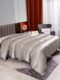 SilkSilky US 22Momme Pure Silk Duvet Cover Gray 004