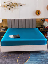 [Teal] SilkSilky  19Momme Sheet 002