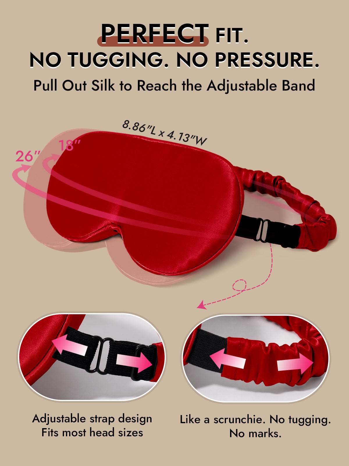 [Wine] SilkSilky  22Momme Eye Mask 004