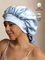 [Dark Blue] SilkSilky  Sleep Cap 001
