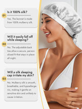 [Silver] SilkSilky  Sleep Cap 005