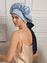 [Dark Blue] SilkSilky  Sleep Cap 005